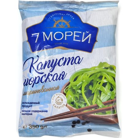 Капуста морская «7 Морей» маринованная 350 г.