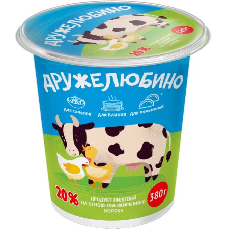 Продукт пищ«ДРУЖЕЛЮБИНО»(об.м,20%)380г