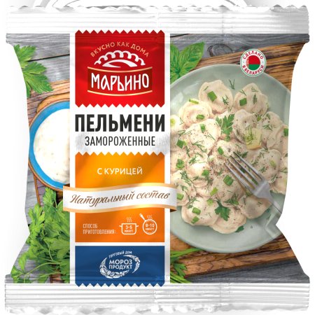 Пельмени «Марьино» с курицей, 400 г.