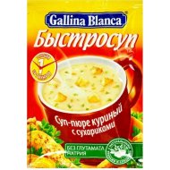 Суп-пюре «Быстросуп» куриный с сухариками, 17 г