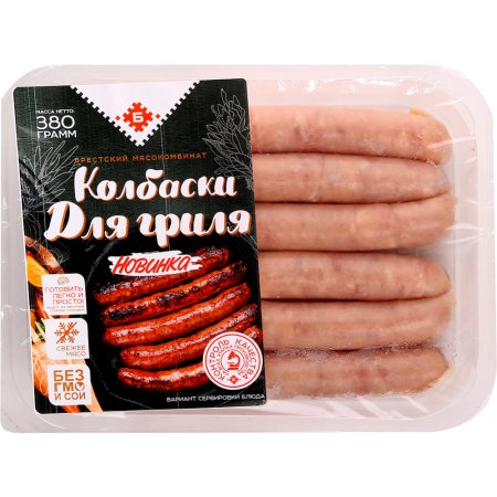 П/ф колбаски«ДЛЯ ГРИЛЯ»(охл) Брест, 380г