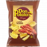 Снэки «Don Potato's» со вкусом бекона 80 г.