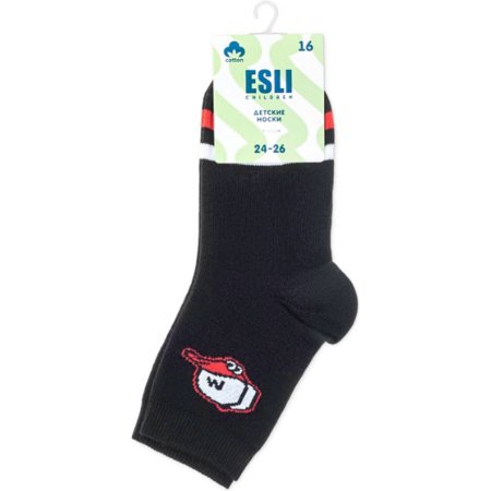 Носки детские «Esli» р.18, 494 черный
