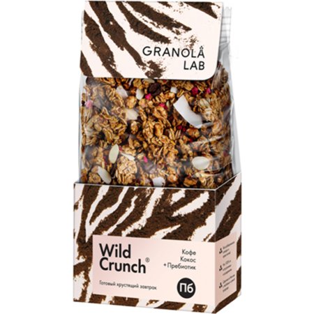 Сухой завтрак готовый «Wild Crunch» кофе, кокос + пребиотик, 260 г