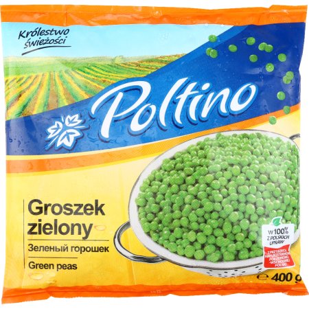 Зеленый горошек «Poltino» замороженный, 400 г.