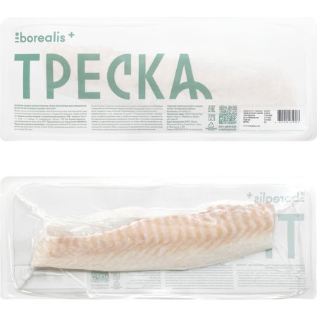 Треска «Borealis» замороженная, филе, 400 г