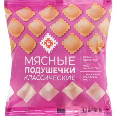 Пельмени «Мясные подушечки» классические, 430 г.