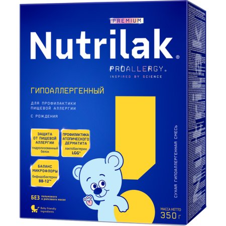 Смесь «Nutrilak Premium» гипоаллергенная, 350 г.