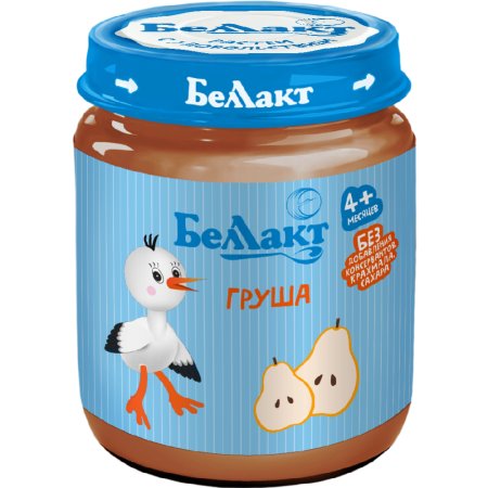 Пюре «Беллакт» из груш, 100 г.