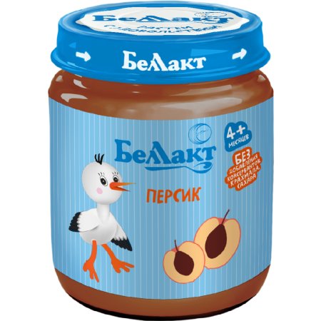 Пюре «Беллакт» из персиков, 100 г.