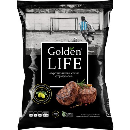 Картофель хрустящий «Golden Life» аргентийский стейк с трюфелем, 90 г