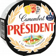 Сыр мягкий «President» Camembert, с белой плесенью, 45%, 125 г