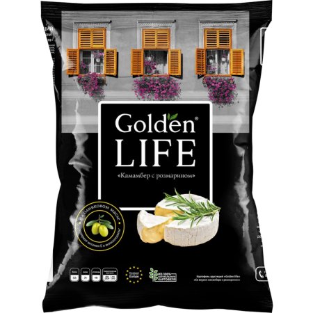 Картофель хрустящий «Golden Life» камамбер с розмарином, 90 г