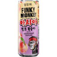 Напиток «Funky Monkey» безалкогольный, молочный персик, 0.33 л