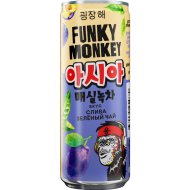 Напиток «Funky Monkey» безалкогольный, слива, зеленый чай, 0.33 л
