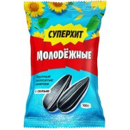 Семечки «Суперхит Молодёжные» полосатые, обжаренные с солью, 100 г