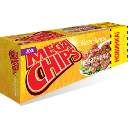 ЧИПСЫ КАРТ.«MEGA CHIPS»(чевапчичи)200г