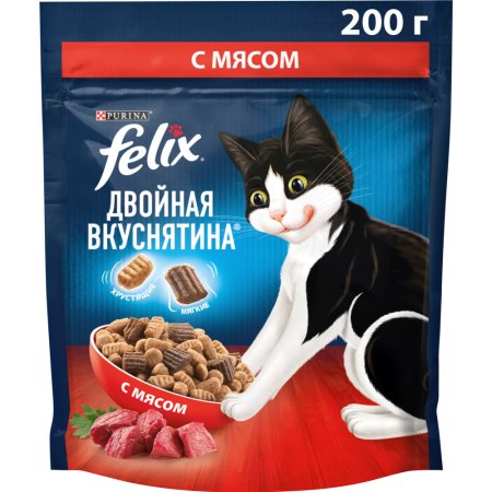 Корм «FELIX» (мясо) 200г