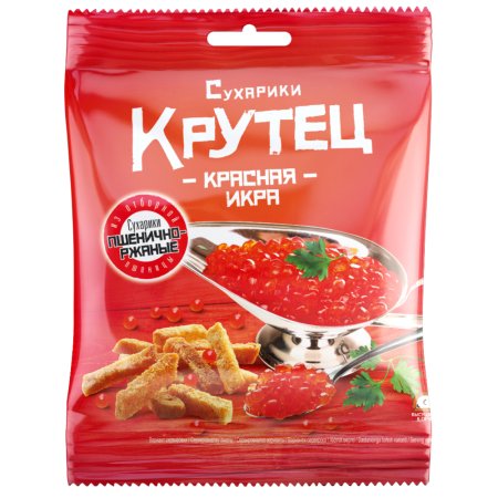 Сухарь «Крутец» со вкусом красная икра, 80 г