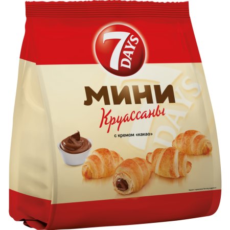 Мини круассаны «7days» с кремом какао, 265 г