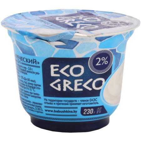 Йогурт «Eco Greco» Греческий, 2%, 230 г