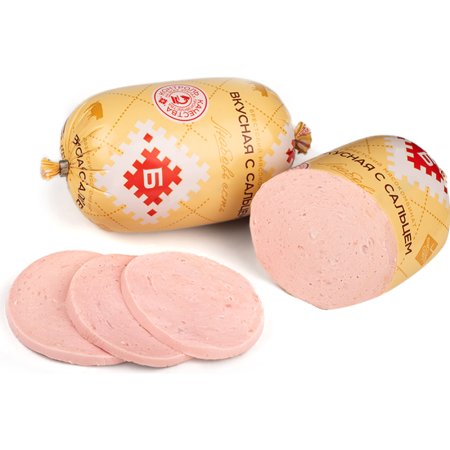 Колбаса вареная «Вкусная с сальцем» высшего сорта, 650 г