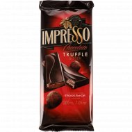 Шоколад «Impresso» горький с трюфельной начинкой, 200 г.