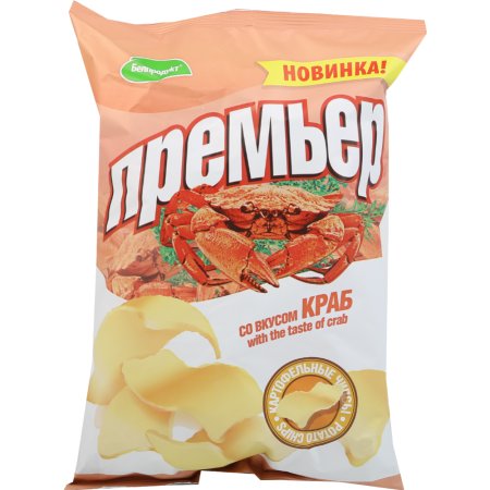 Чипсы картофельные «Премьер» со вкусом краба, 70 г.