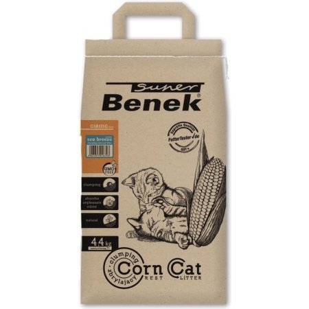 Наполнитель для туалета «Corn Cat» комкующийся, морской бриз, 7 л