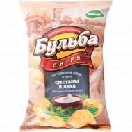 Чипсы картофельные «Бульба Chips» со вкусом сметаны и лука 75 г.