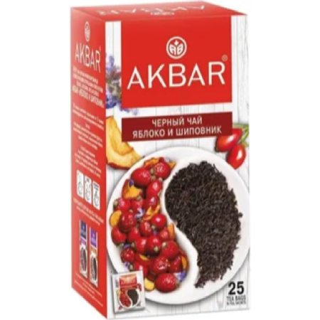 Чай «AKBAR»(черн яблок/шипов/шалф)25пак