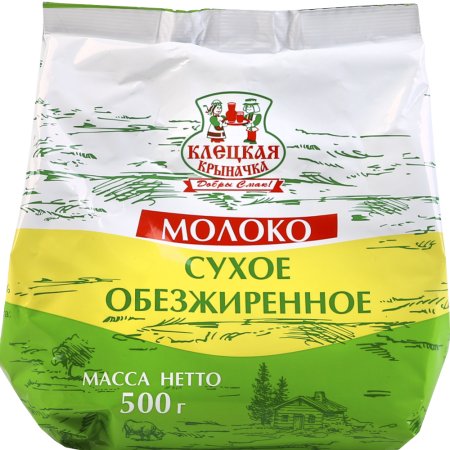 Молоко сухое «Клецкая крыначка» обезжиренное, 500 г.