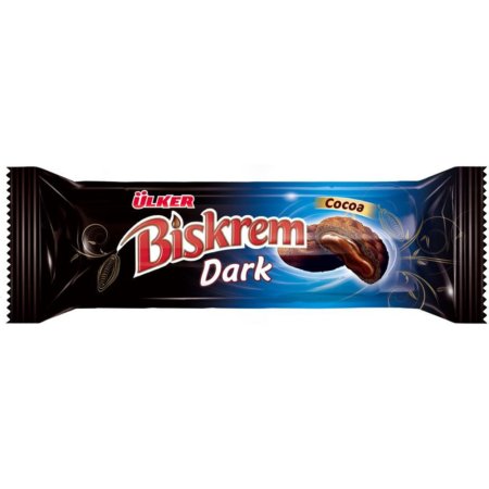 Печенье «Ulker» biskrem dark, с какао и кремовой начинкой, 100 г