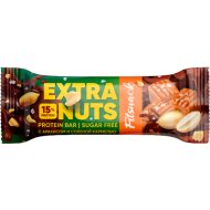 Батончик глазированный «Fitsnack» extra nuts, арахис-карамель, 45 г