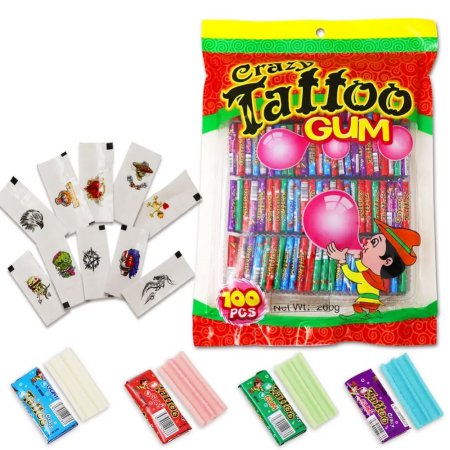 Резинка жевательн.«CRAZY TATTOO GUM»2.6г