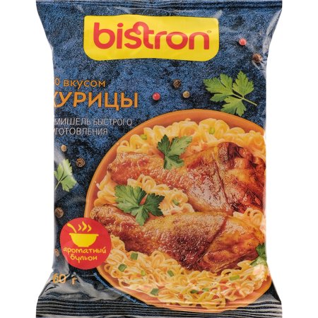 Вермишель быстрого приготовления «Bistron» курица, 60 г