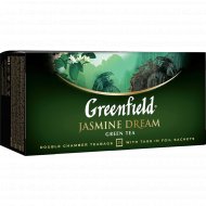 Чай зеленый «Гринфилд» жасмин, 25 пакетиков.