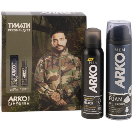 Набор«ARKO»(пе.д/бр200мл+дез.black150мл)