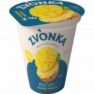 Йогурт с фруктовым наполнителем «Zvonka» ананас-манго, 2 %, 310 г