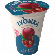 Йогурт с фруктовым наполнителем «Zvonka» вишня-черешня, 2 %, 310 г