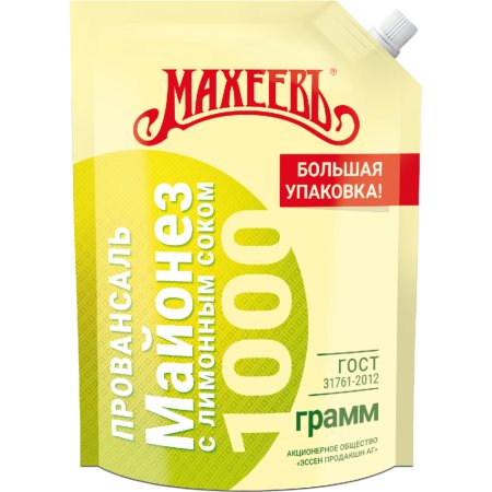 Майонез «Махеевъ» провансаль с лимонным соком, 50.5%, 1 кг