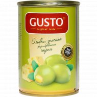 Оливки зеленые «Gusto» фаршированные сыром, 280 г
