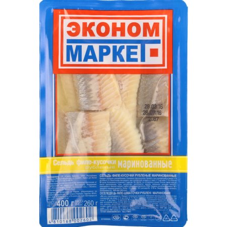 Сельдь филе-кусочки «Санта Бремор» маринованные, 400 г
