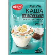 Каша + протеин «Active Fit» смесь злаков с бананом и миндалём, 40 г