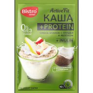 Каша + протеин «Active Fit» смесь злаков с грушей и яблоком, 40 г