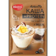 Каша + протеин «Active Fit» смесь злаков с манго, чиа и кокосом, 40 г Каша + протеин «Active Fit» смесь злаков с манго, чиа и кокосом, 40 г