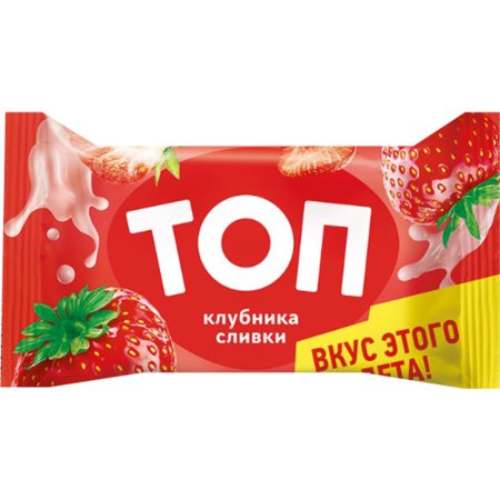 Десерт замороженный «ТОП» клубника-сливки, 70 г