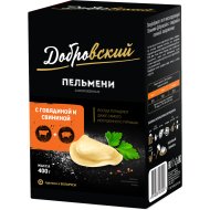 Пельмени «Добровский» с говядиной и свининой, 400 г.