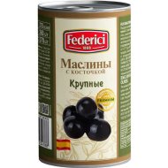 Маслины «Federici» крупные, с косточкой, 350 г