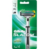 Бритва «Gillette slalom» с 1 сменной кассетой